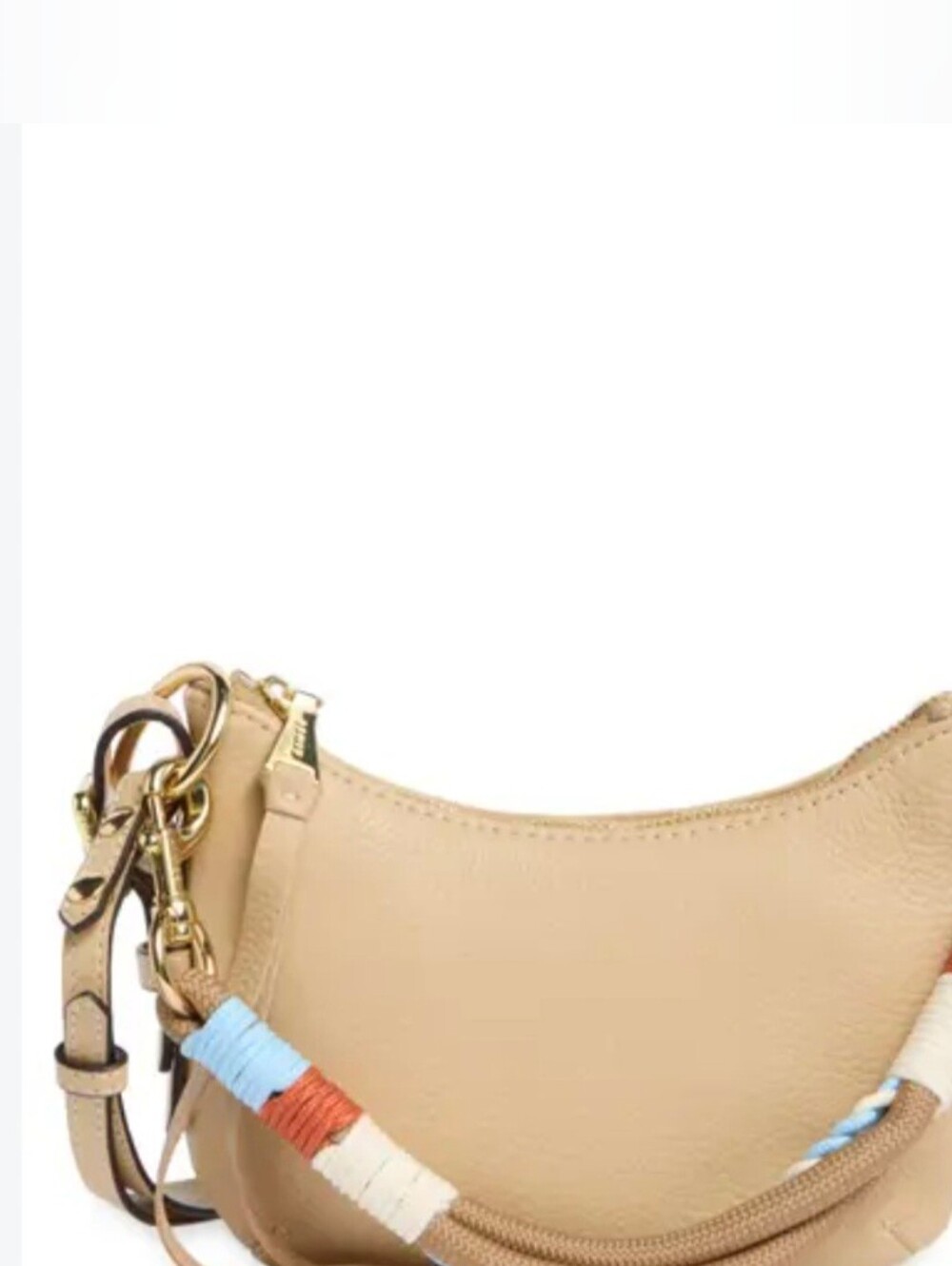 AIMEE Soho Mini Leather Shoulder Bag Purse light beige Aimee Kestenberg New